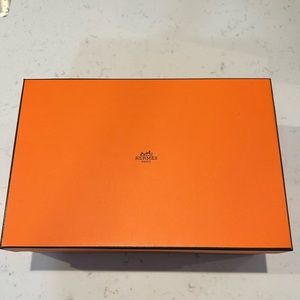 Hermes shoe box 8”w x 12”L x 4 1/2” tall  New Zero damage